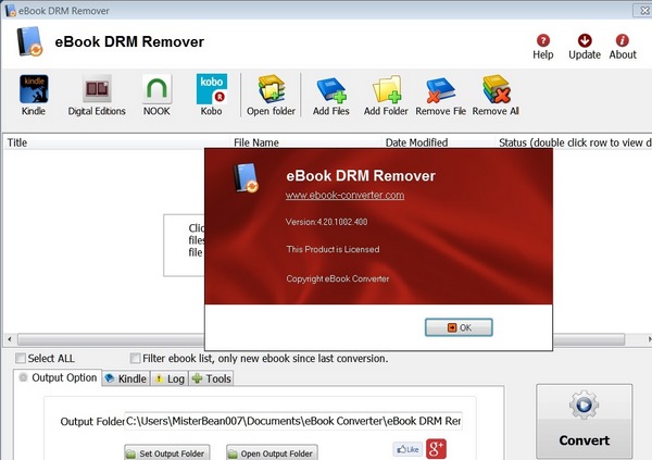 eBook Converter 3.23 & DRM Removal 4.20 Win x64 Anglais Préactivé
