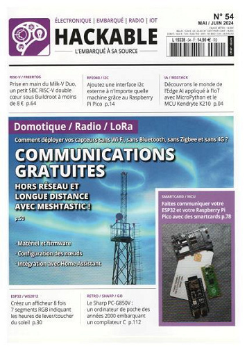 Hackable Magazine - Mai-Juin FRENCH PDF 2024