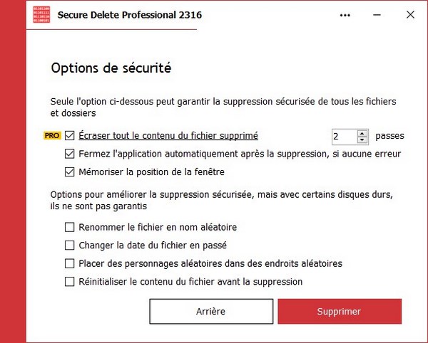 Secure Delete Pro 2316.00 Win x64 Multi Préactivé
